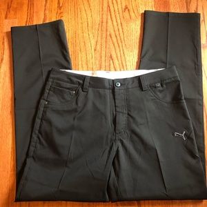 Men’s black Puma golf pants. Like new.